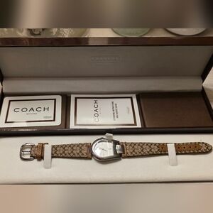 COACH SWISS MADE STIRRUP WATCH | FULL NORDSTROM SET, NIB